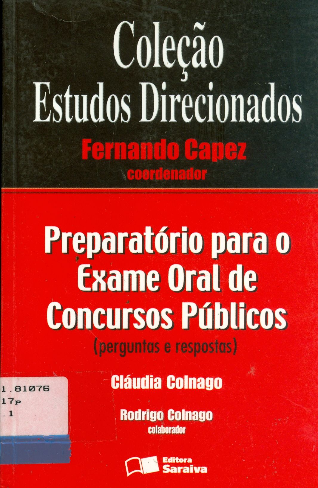 PREPARATÓRIO PARA O EXAME ORAL CONCURSOS PÚBLICOS
