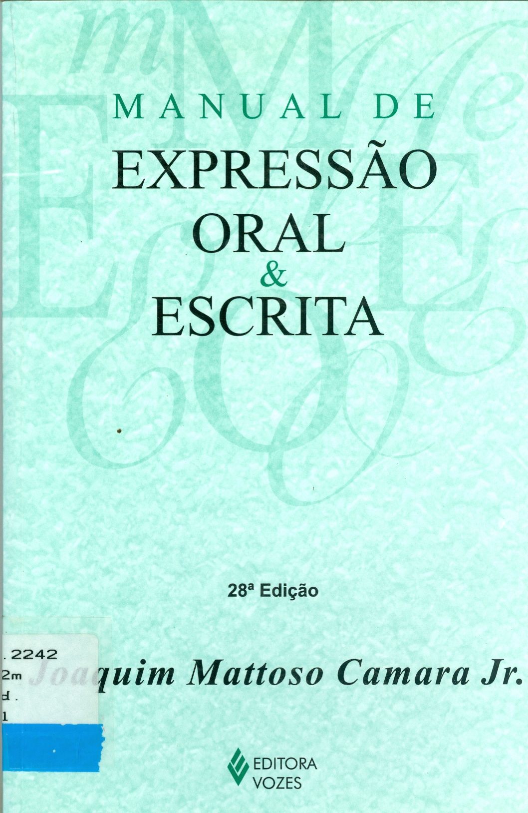 MANUAL DE EXPRESSÃO ORAL E ESCRITA