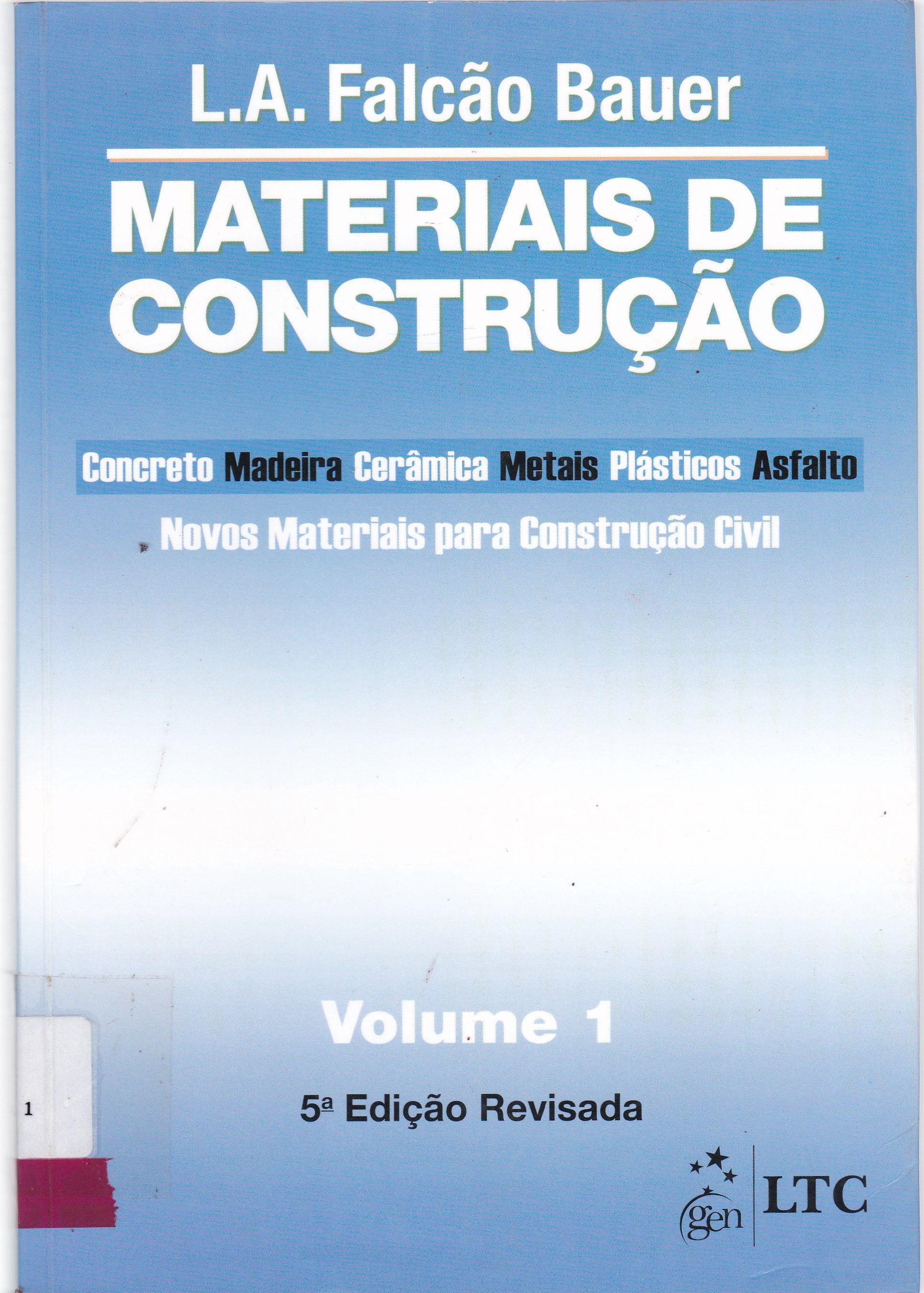 MATERIAIS DE CONSTRUÇÃO - V. 1