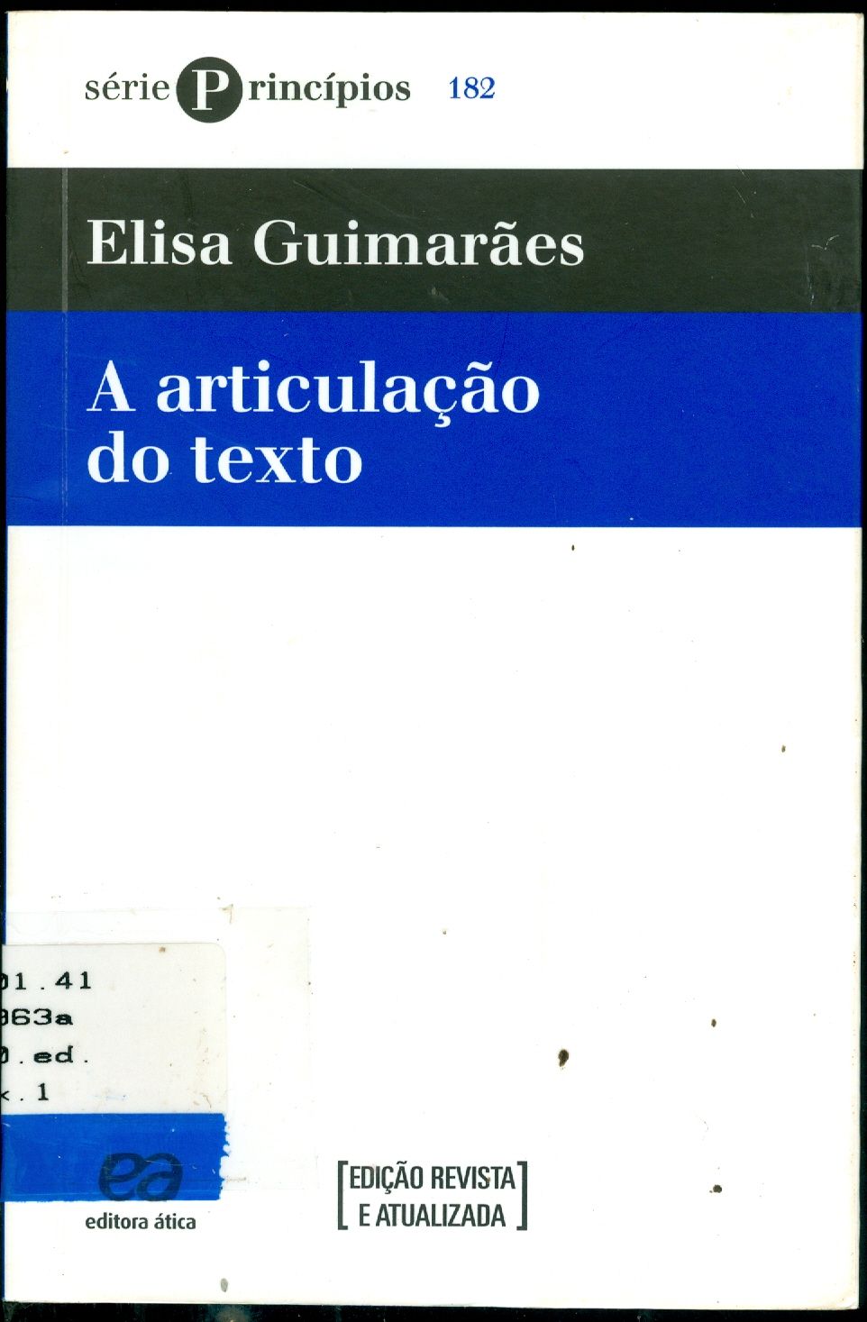 ARTICULAÇÃO DO TEXTO, A