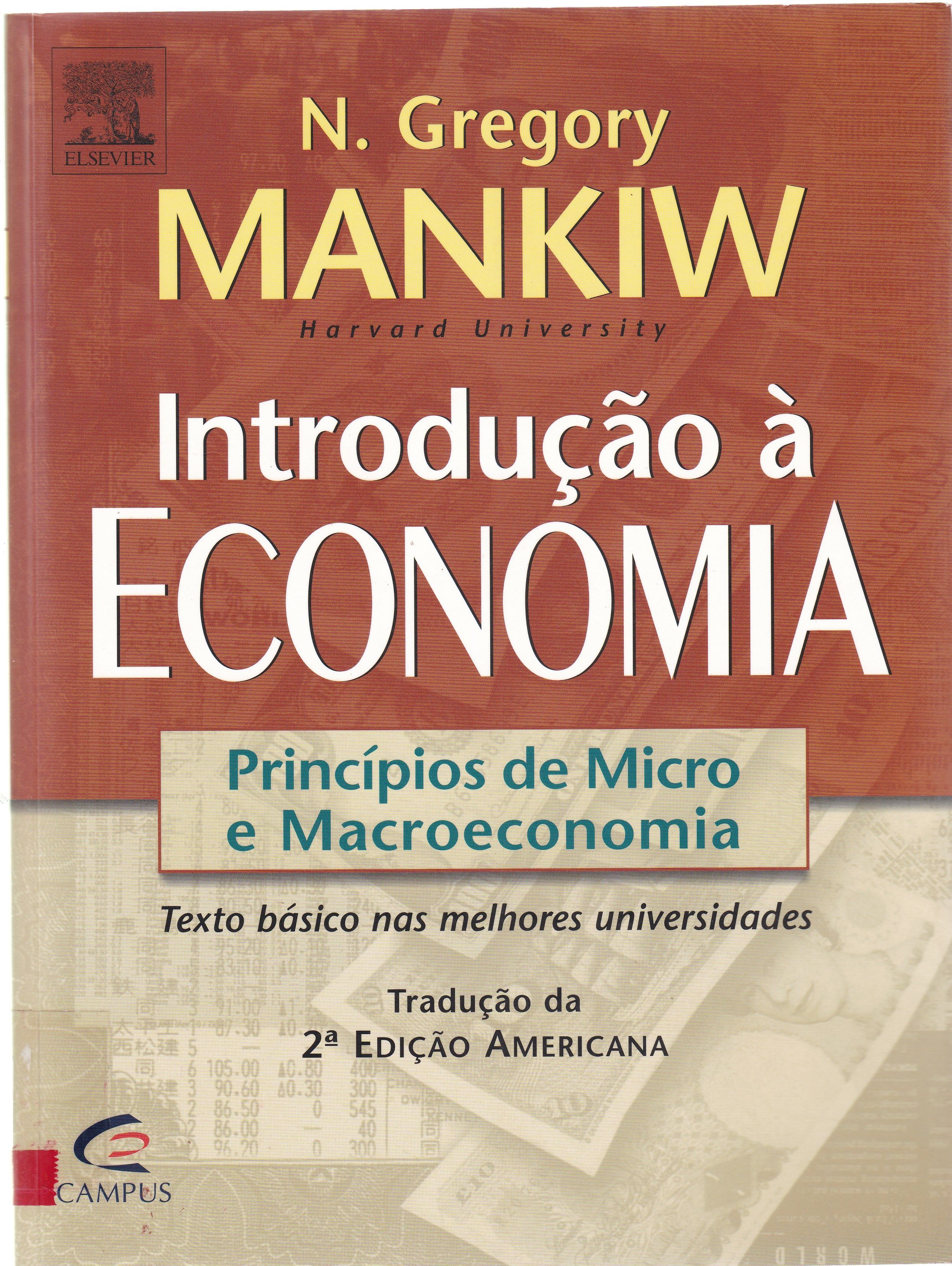 INTRODUÇÃO À ECONOMIA : PRINCÍPIOS DE MICRO E MACROECONOMIA