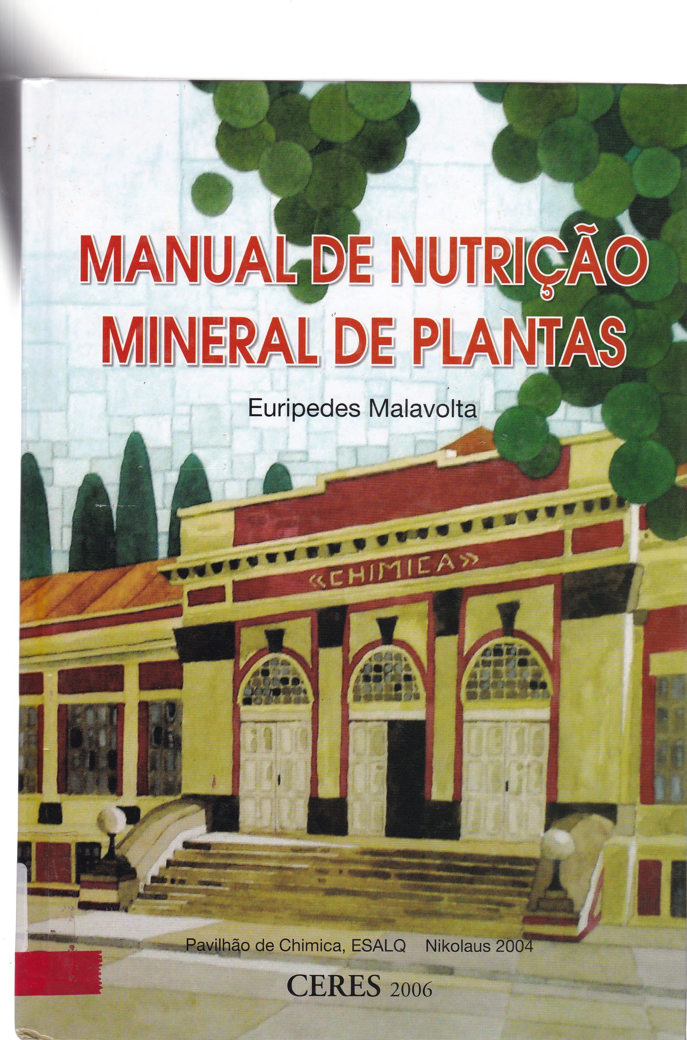 MANUAL DE NUTRIÇÃO MINERAL DE PLANTAS