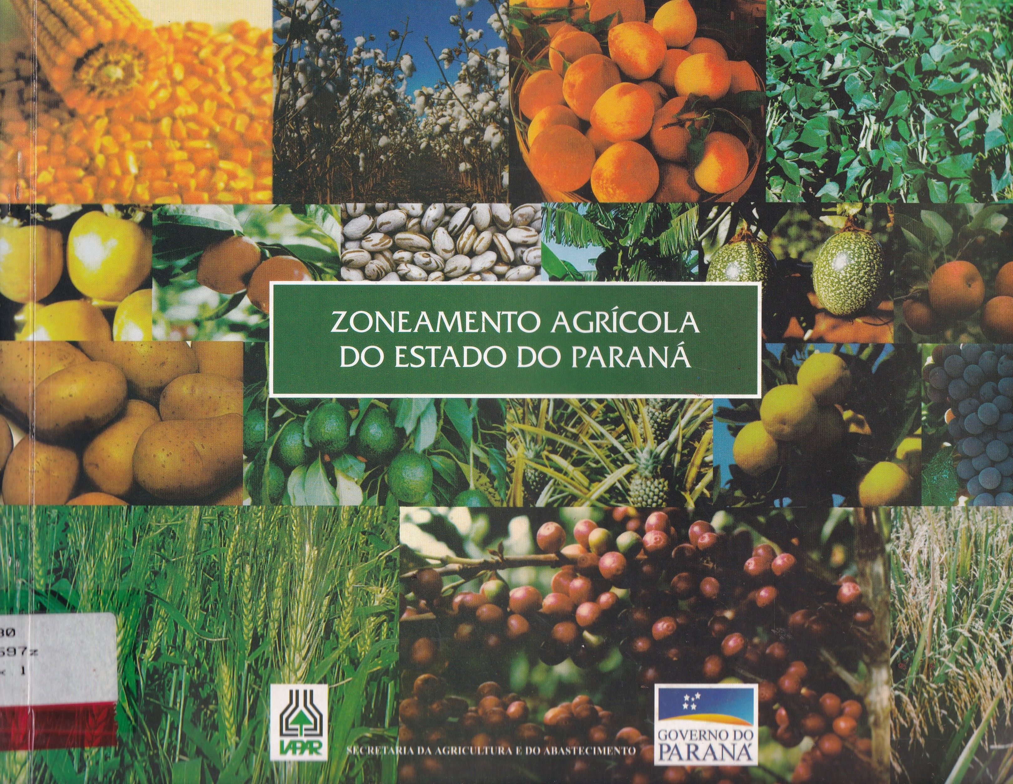 ZONEAMENTO AGRÍOLA DO ESTADO DO PARANÁ