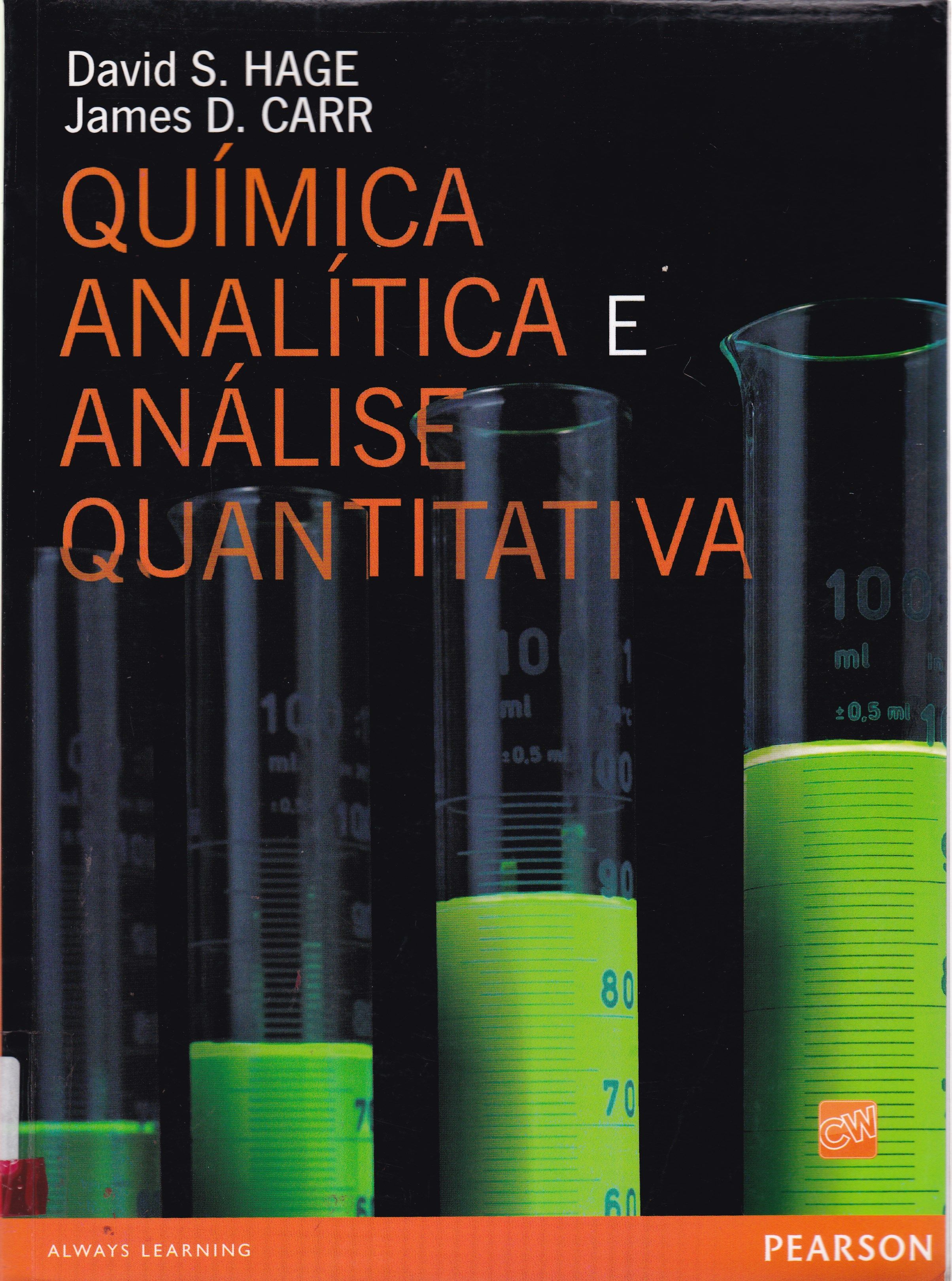 QUÍMICA ANALÍTICA E ANÁLISE QUANTITATIVA