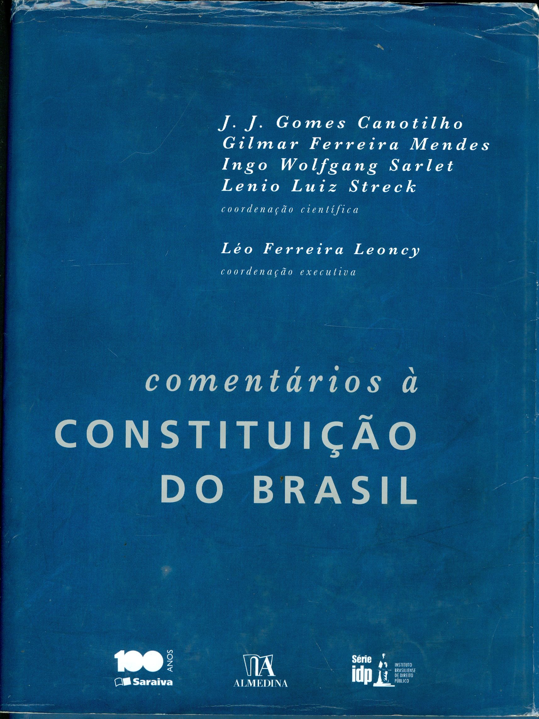 COMENTÁRIOS À CONSTITUIÇÃO DO BRASIL