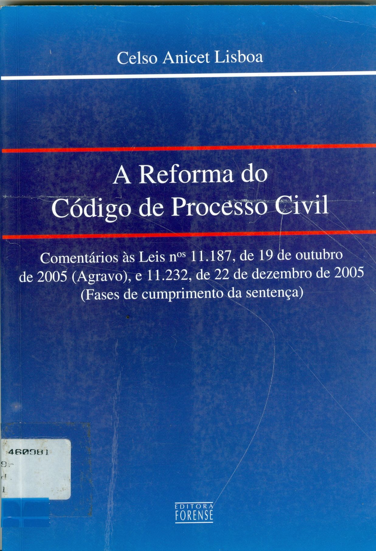 REFORMA DO CÓDIGO DE PROCESSO CIVIL: COMENTÁRIOS ÀS LEIS N. 11.187, DE 19 DE OUTUBRO DE 2005 ( AGRAVO ), E 11.232, DE 22 DE DEZEMBRO DE 2005 ( FASES DE CUMPRIMENTOM DA SENTENÇA ), A