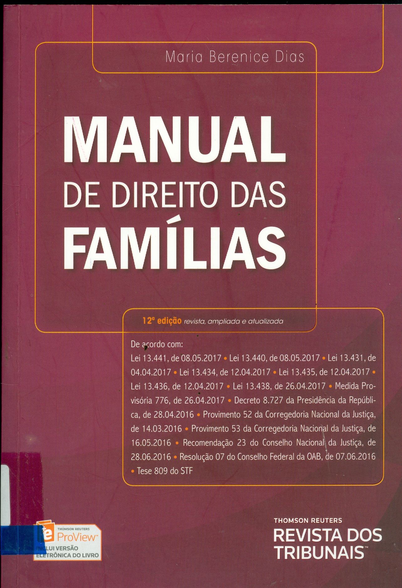 MANUAL DE DIREITO DAS FAMÍLIAS