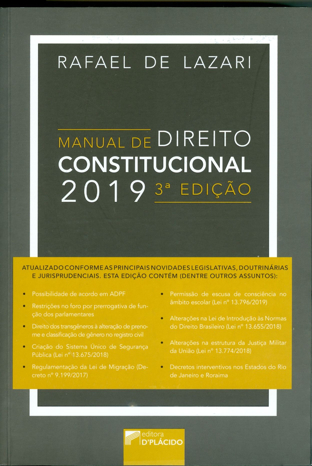 MANUAL DE DIREITO CONSTITUCIONAL