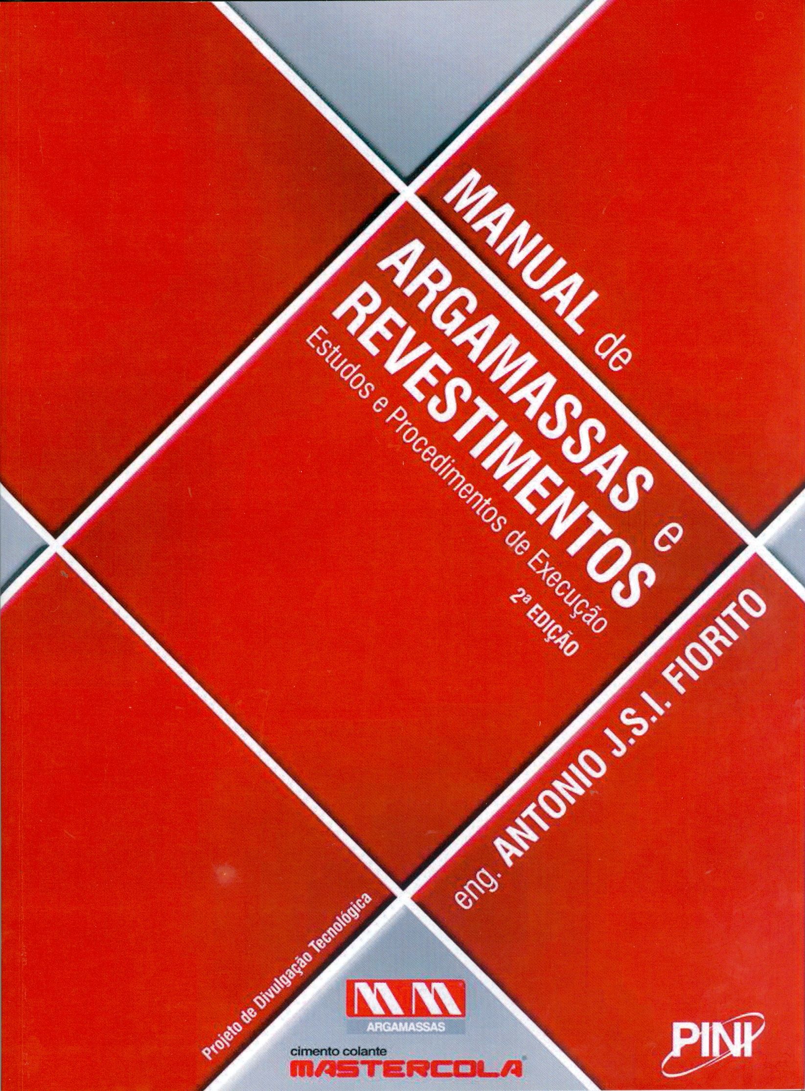 MANUAL DE ARGAMASSAS E REVESTIMENTOS