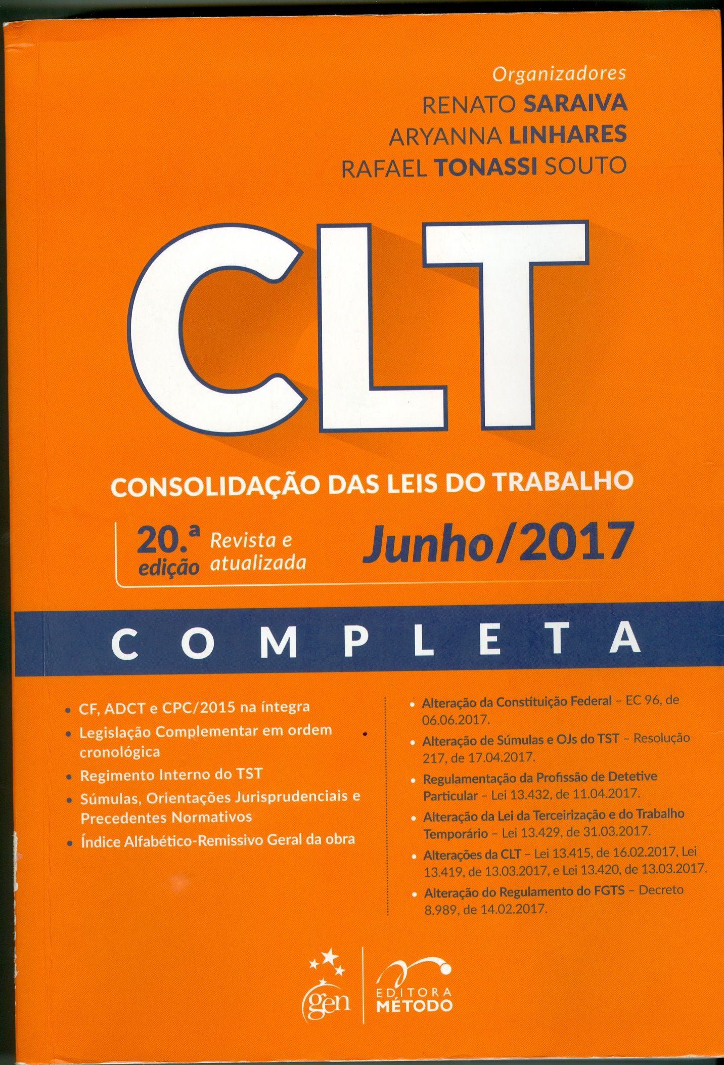 CLT CONSOLIDAÇÃO DAS LEIS DO TRABALHO