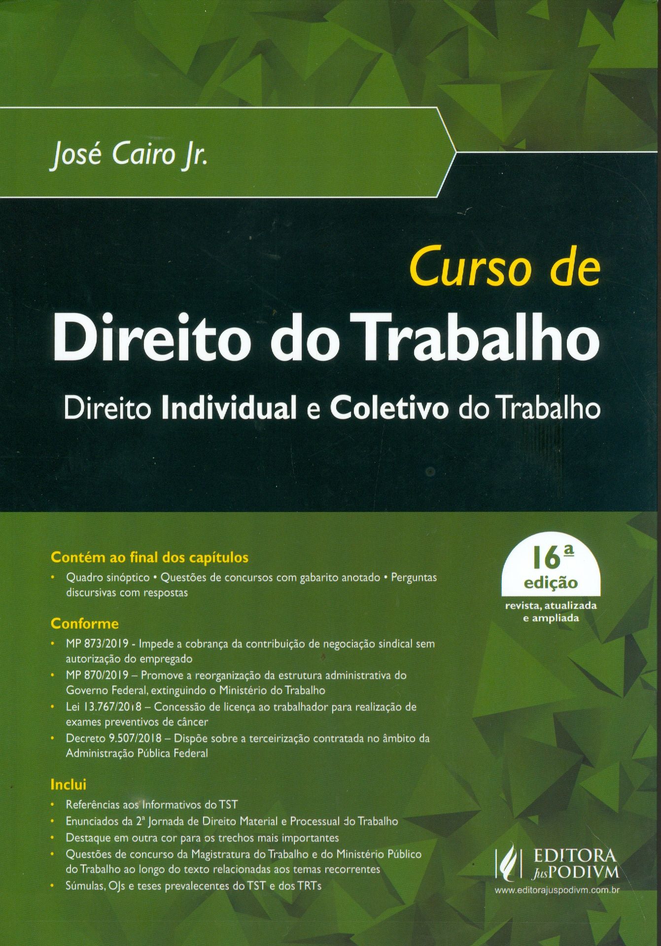 CURSO DE DIREITO DO TRABALHO