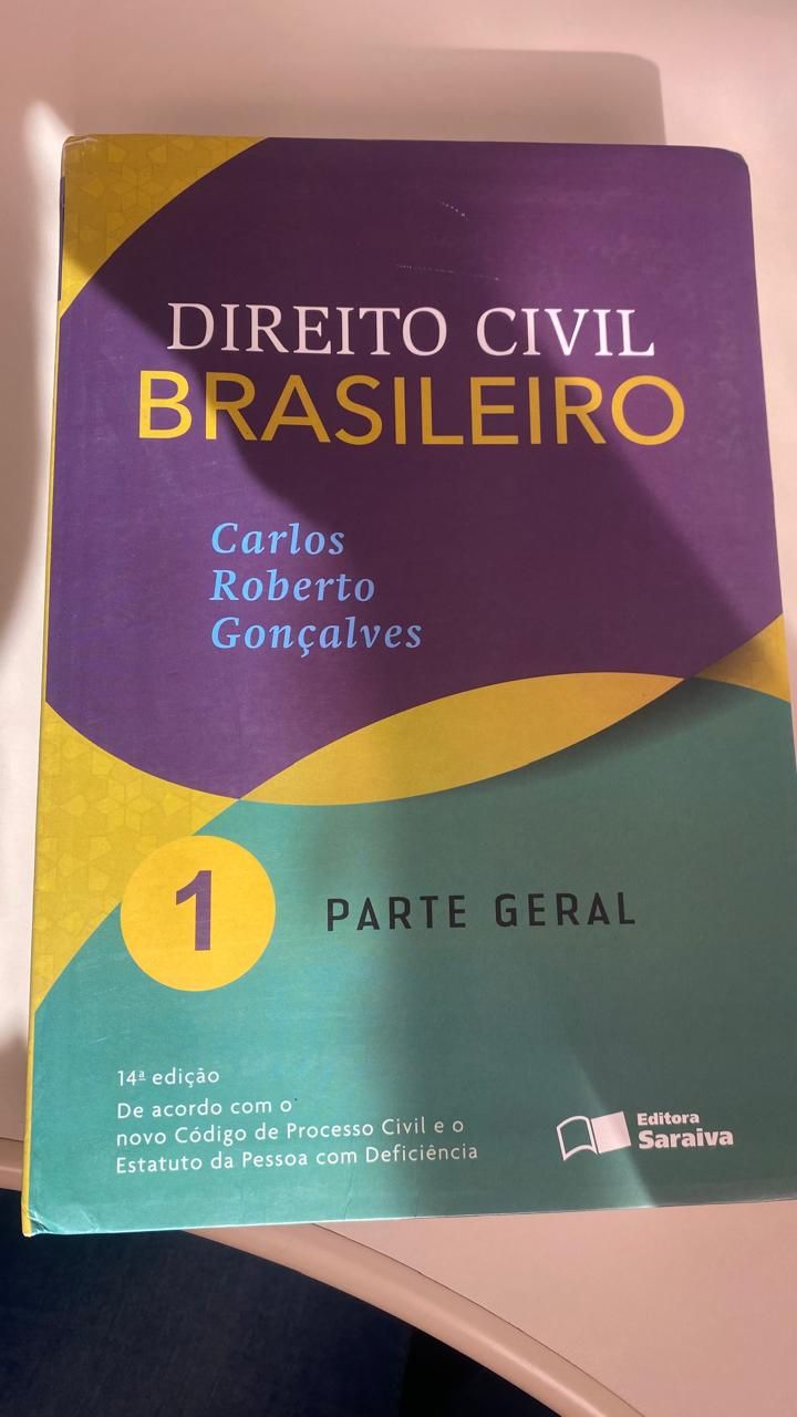 DIREITO CIVIL BRASILEIRO : PARTE GERAL