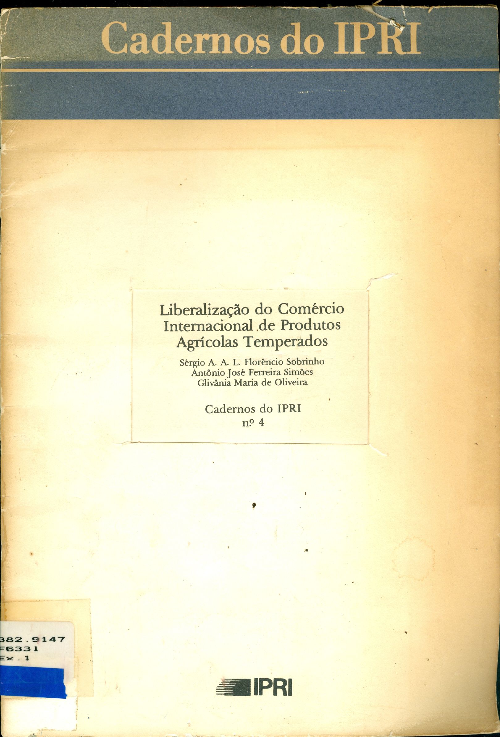 LIBERAÇÃO DO COMÉRCIO INTERNACIONAL DE PRODUTOS AGRÍCOLAS TEMPERADOS