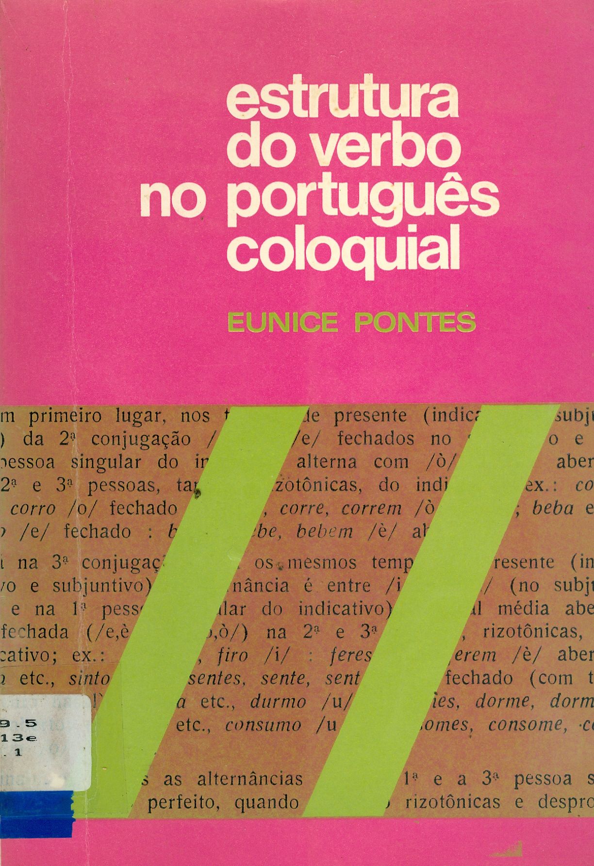 ESTRUTURA DO VERBO NO PORTUGUÊS COLOQUIAL