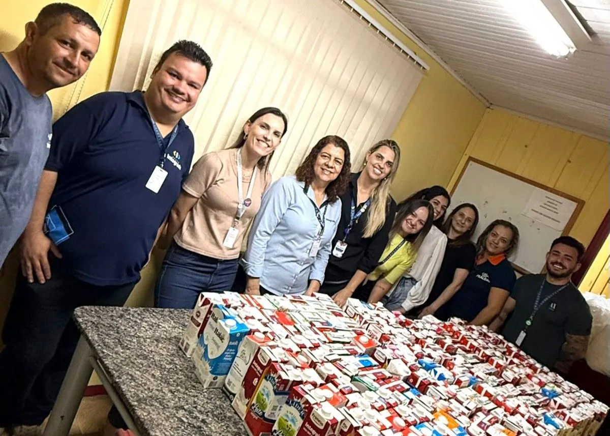 Grupo Integrado doa 626 litros de leite para instituições de Campo Mourão Grupo Integrado doa 626 litros de leite para instituições de Campo Mourão